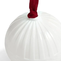 Wedgwood Festive Fluted White China Hanging Ornament