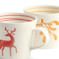 Royal Doulton Christmas 1815 Mixed Pattern Mug 4 Piece Set