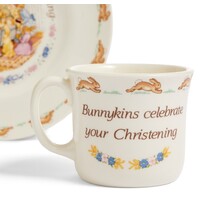 Royal Doulton Bunnykins Christening Plate & Mug 2 Piece Set