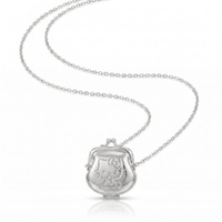 Couture Kingdom - Sanrio - Hello Kitty Kiss Lock Purse Necklace Silver