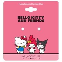 Couture Kingdom - Sanrio - My Melody Full Body Stud Earrings Silver