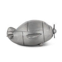 Russell Collection Money Bank - Pewter Finish Plane