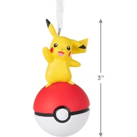 Hallmark Resin Hanging Ornament - Pokemon Pikachu With Pokeball