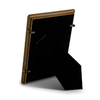 Russell Collection Frame - White & Gold Tone Beaded Frame 4x6in