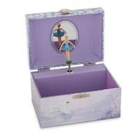 Russell Collection - Ballerina Maya Blue Foil Music Box