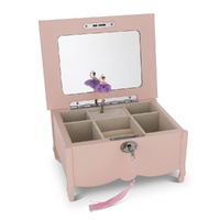 Russell Collection - Ballerina Pavlova Pink Musical Jewellery Box
