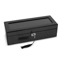 Russell Collection - Carbon Fibre Finish 5 Watch Presentation Box