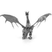 Metal Earth - 3D Metal Model Kit - ICONX Silver Dragon