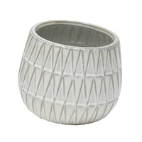 Island Breeze Large Planter By Splosh - White