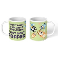 Impact Merch - Bluey I Just Want Coffee White Mug