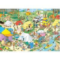 Jan Van Haasteren Puzzle 1000pc - Camping in the Forest