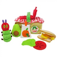 The Very Hungry Caterpillar Picnic Basket Plush Playset - 7pc