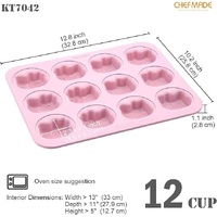 Chefmade x Sanrio - Hello Kitty Non-Stick 12 Cupcake Pan
