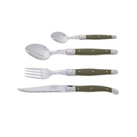 Jean Dubost Laguiole Maison - 24pc Cutlery Set Khaki