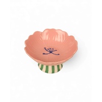 La La Land Beyond Blush - Stoneware Stand Flower Bowl