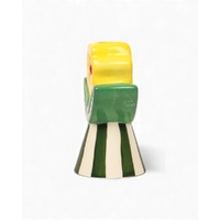 La La Land Beyond Retro Folk - Stoneware Candle Holder