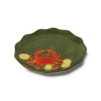 La La Land Beyond - Seaview Stoneware Crab Plate