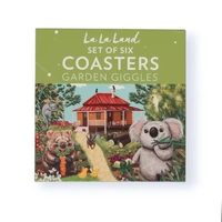 La La Land Garden Giggles - Coasters (Set of 6)