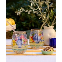 La La Land Mediterranean Summer - Large Glass Tumblers
