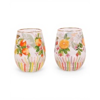 La La Land Bountiful Harvest - Large Glass Tumblers