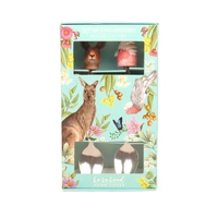 La La Land - Aussie Cuties Pink Galah & Kangaroo Resin Spoons