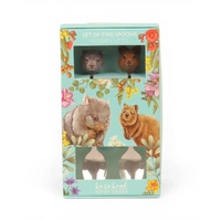La La Land - Aussie Cuties Wombat & Quokka Resin Spoons
