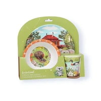 La La Land Garden Giggles - Melamine Kid's Dinner Set