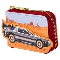 Loungefly Back to the Future - 40th Anniversary Delorean Accordion Wallet
