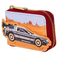 Loungefly Back to the Future - 40th Anniversary Delorean Accordion Wallet
