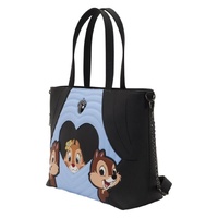 Loungefly Disney Chip 'n' Dale - Two Chips & A Miss Tote Bag with Coin Bag