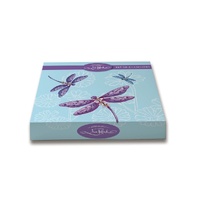 Lisa Pollock - Coasters Lavender Dragonflies (Set of 6)