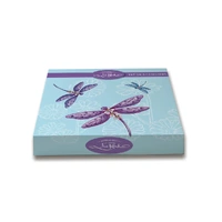 Lisa Pollock - Coasters Lavender Dragonflies (Set of 6)