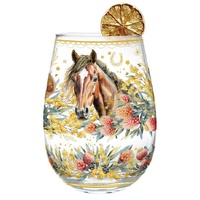 Lisa Pollock - Golden Glamour Stemless Glass Country Dusk