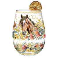 Lisa Pollock - Golden Glamour Stemless Glass Country Dusk