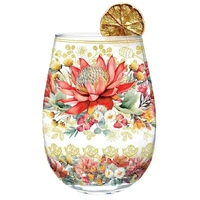 Lisa Pollock - Golden Glamour Stemless Glass Splendid Waratah
