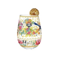Lisa Pollock - Golden Glamour Stemless Glass Australian Natives