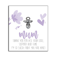 Always With You Angels Lapel Pin - Mum