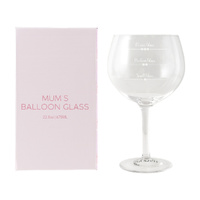 Mother's Day by Splosh - Mums Balloon Glass