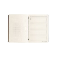 Migoals Get Sh*t Done Grid Notebook A6 - Minimal Black & Black Foil