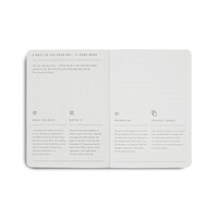 Migoals Get SH*T Done Notebook A6 - Minimal Grey & Black Foil