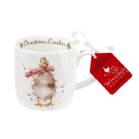 Wrendale Designs By Royal Worcester Christmas Mug - Christmas Cracker Duck