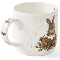 Royal Worcester Wrendale Christmas Mug - 'Merry Little Christmas' Rabbit