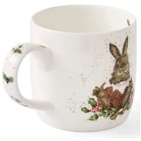 Royal Worcester Wrendale Christmas Mug - 'Merry Little Christmas' Rabbit