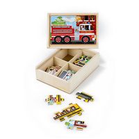 Melissa & Doug Jigsaw Puzzles in a Box - Vehicles