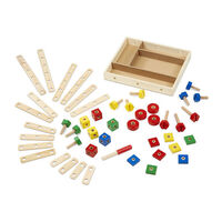 Melissa & Doug Classic Toy - Construction Building Set in a Box