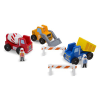 Melissa & Doug Classic Toys - Construction Vehicle Set