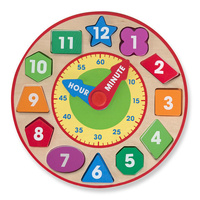 Melissa & Doug Classic Toy - Wooden Shape Sorting Clock