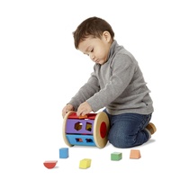 Melissa & Doug Classic Toy - Match & Roll Shape Sorter