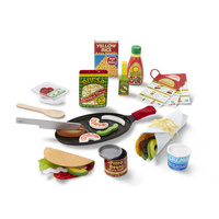 Melissa & Doug Kitchen Play - Fill & Fold Taco & Tortilla Set