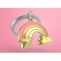 Metalmorphose Keychain - Rainbow Cloud with Star